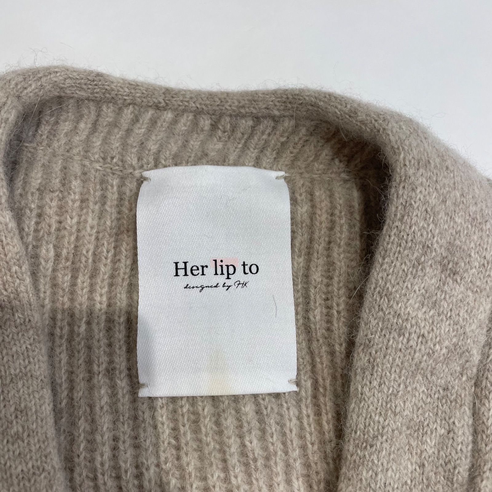 ❤️ハーリップトゥHer lip toアルパカ ウールモヘアコートherlipto 