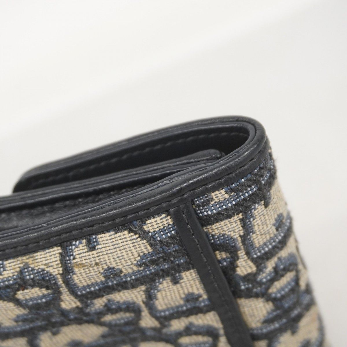 5id5033】クリスチャンディオール 三つ折り財布 トロッター キャンバス  