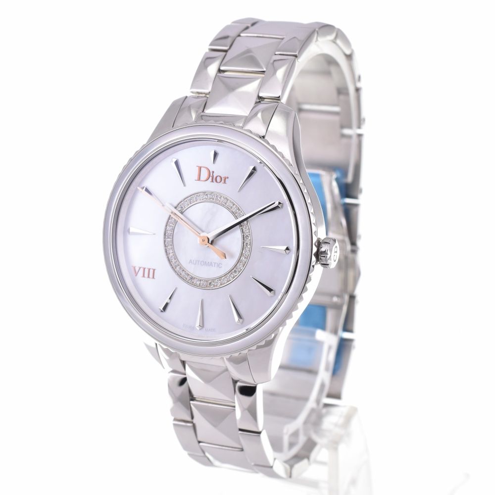 ディオール Dior CD153512M001 VIII ダイヤモンド-シェル ダイヤル 自動巻き レディース 箱 保証書付き N 143204