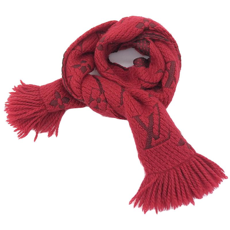 ルイヴィトンスカーフ・マフラーエシャルプロゴマニア ウールシルク