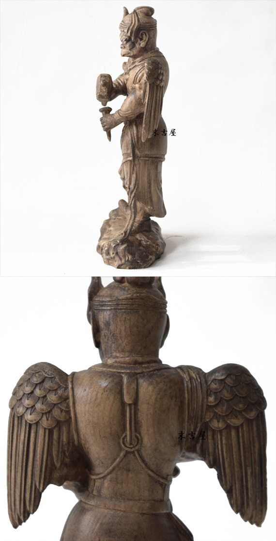 烏天狗 木彫り 仏像 魔除け 開運 天狗彫刻 手彫り 工芸品 仏教