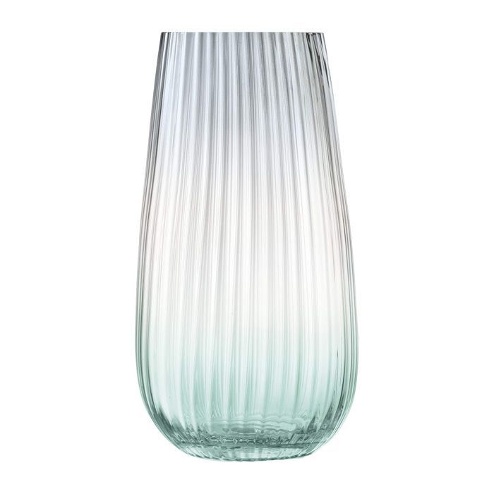 花器 花瓶 花びん フラワーベース ガラス LSA Dusk Vase LDU10 G1401-28-151 グリーン グレー 高さ28cm