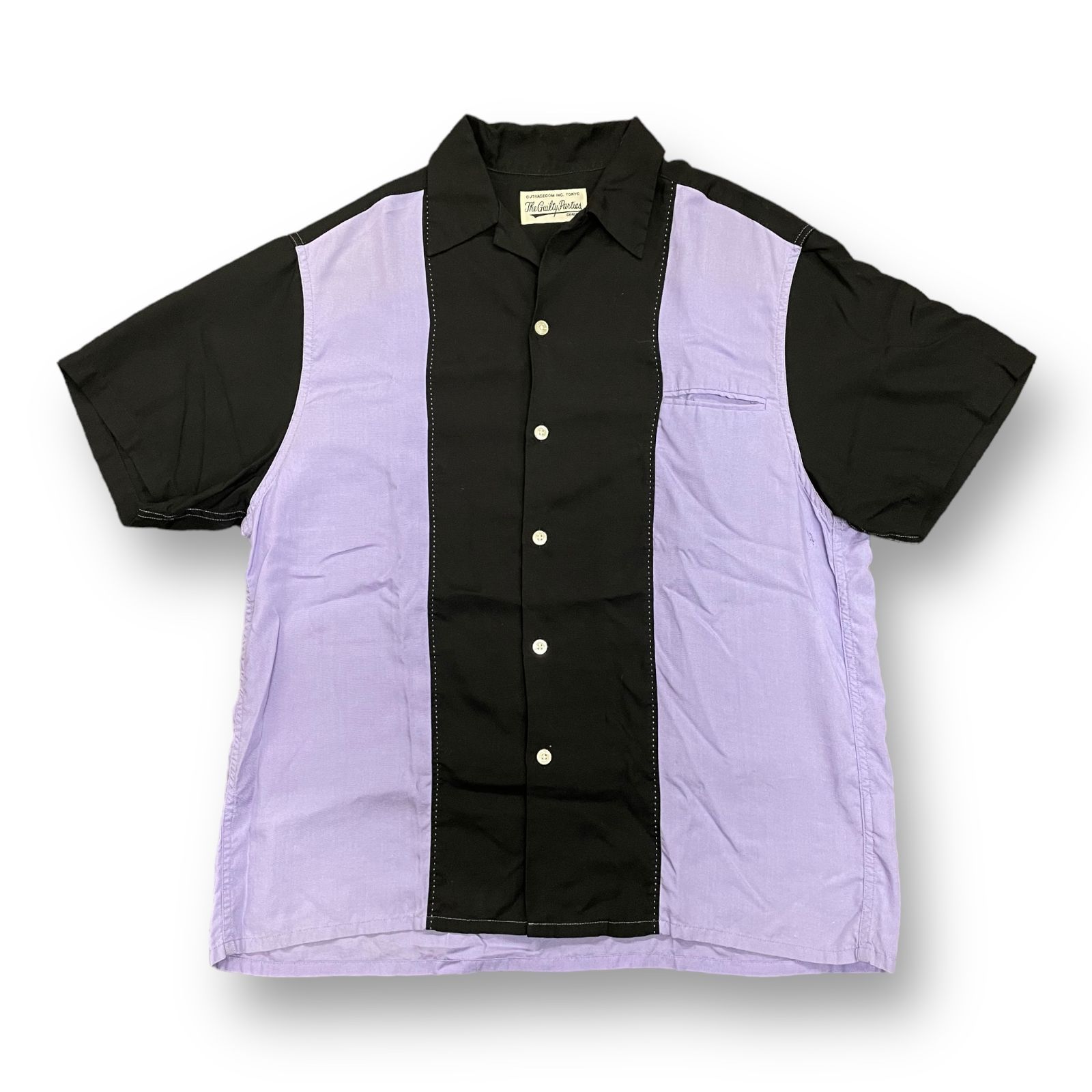 定価27500円 WACKO MARIA TWO-TONE 50'S SHIRT TYPE-1 オープンカラー