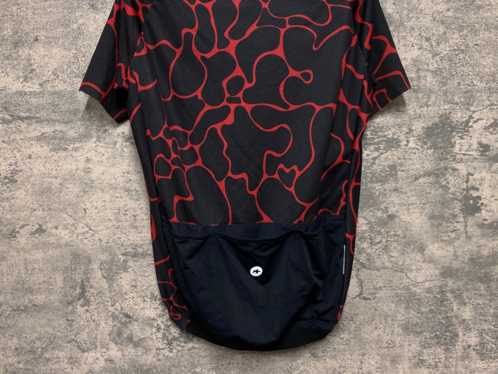 assos アソス ヨーロッパ古着 サイクルジャージウェア 半袖 JG621 アソス assos FASTLANE GT 半袖 サイクルジャージ 赤黒 S