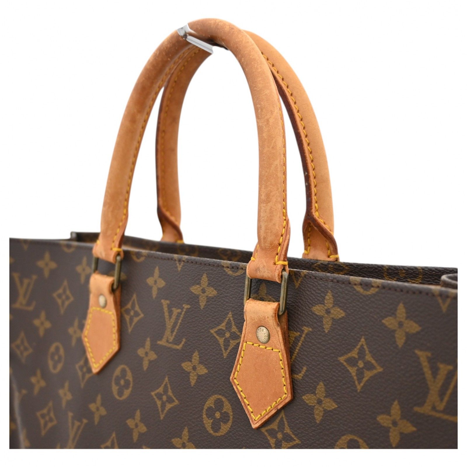 LOUIS VUITTON◇サック・プラ_モノグラムキャンバス/PVC/BRW/M51140