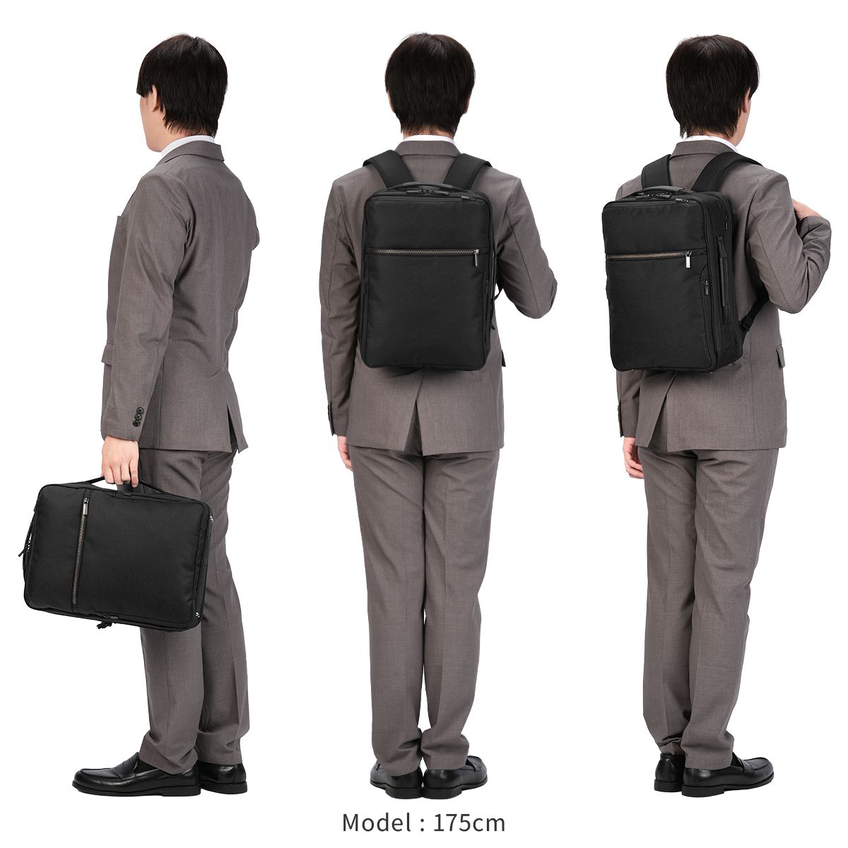 ジーンレーベル ガジェタブルSF ビジネスリュック A4 14L 2気室