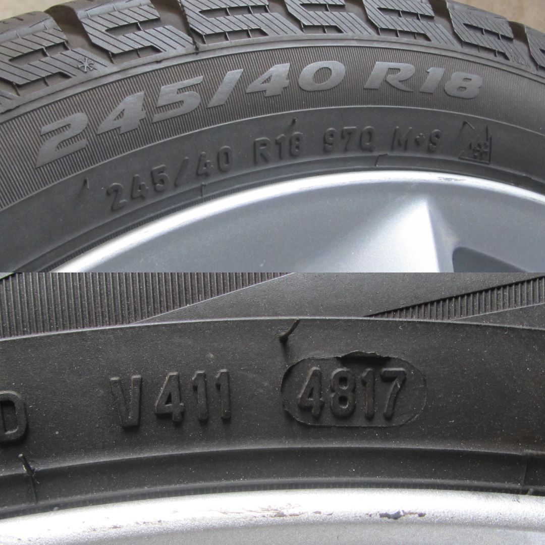 大 レクサス純正 245|40R18 スタッドレス ピレリ アイスアシンメトリコ レクサス LS LCなど TRITUETUBI_COM