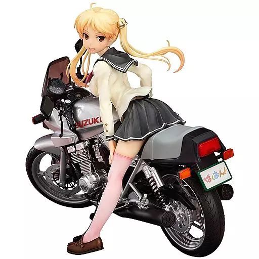 ばくおん！鈴乃木凜＆カタナ 1/8 フィギュア 中古】フィギュア 鈴乃木凜＆GSX400Sカタナ 「ばくおん!!」 1/10