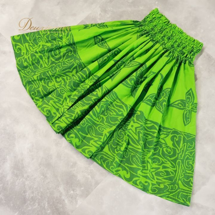 フラダンス　パウスカート グリーン フラダンス 衣装 パウスカート グリーン系 フラ ダンス ハワイアン