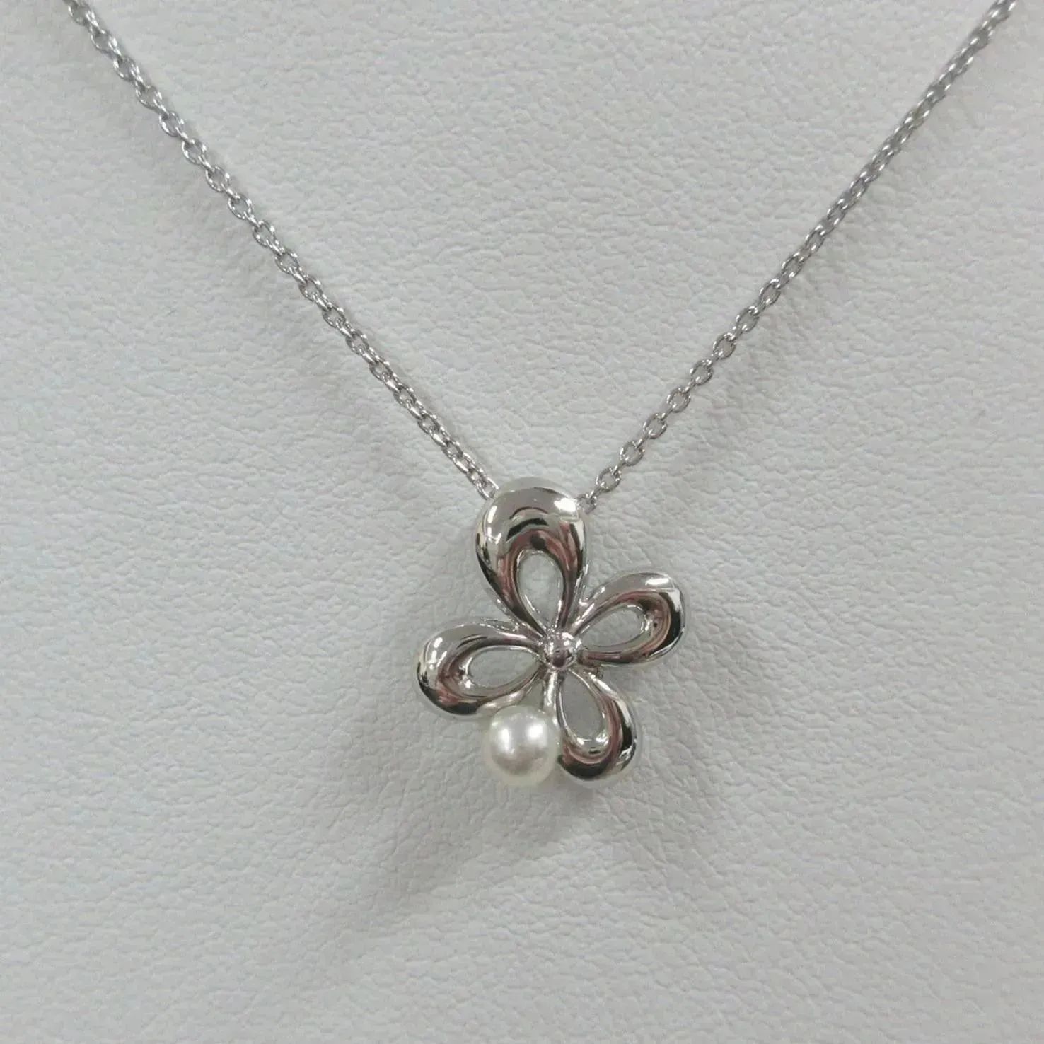 美品✨タサキ TASAKI SV925 1Pパール付き クローバーモチーフ 