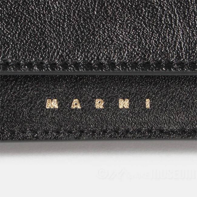 新品未使用】 MARNI マルニ レディース 財布 三つ折り財布 ブラック