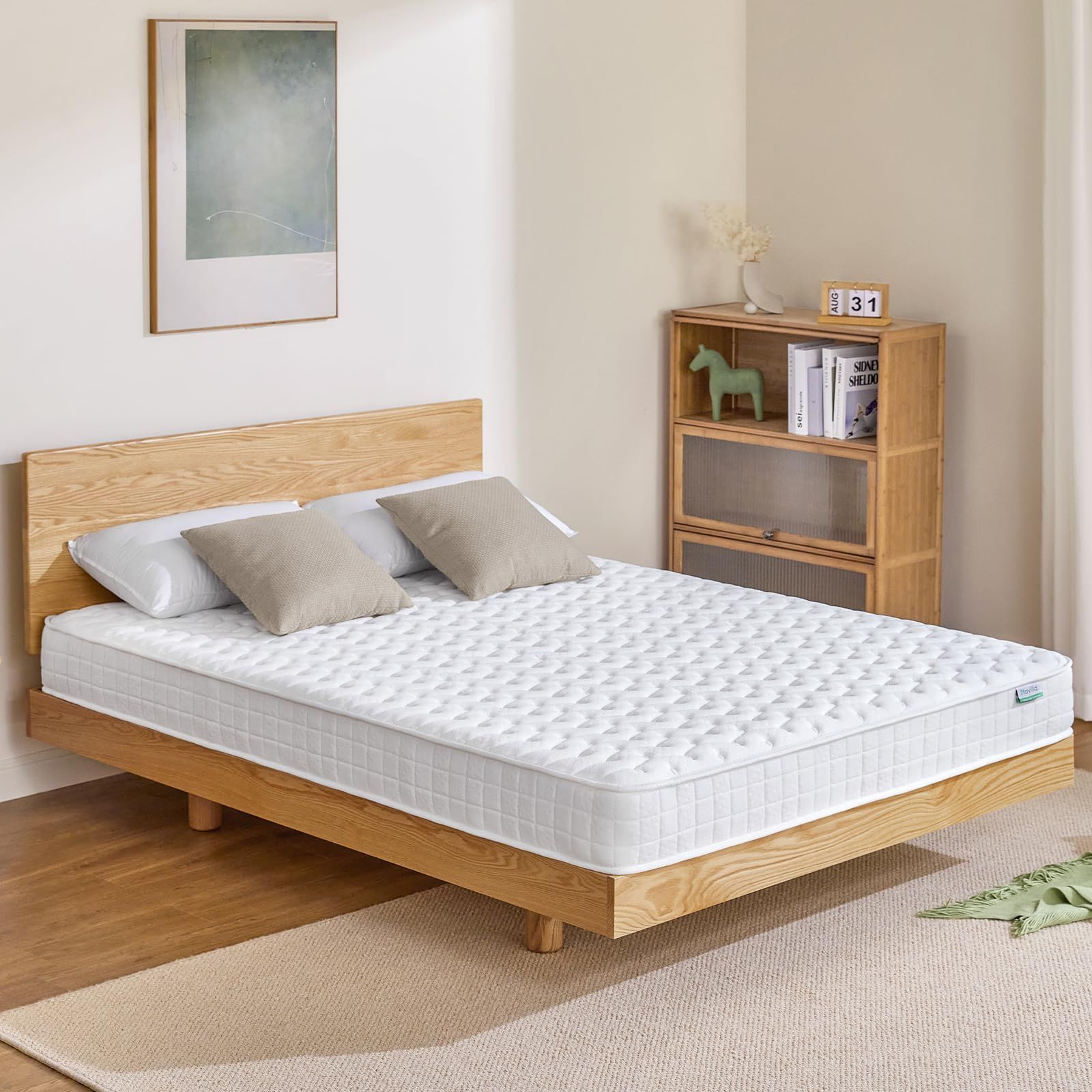 新着商品 厚17cm ポケットコイル クイーンサイズ ベッドマットレス 高反発マットレス 線経2.0ｍｍ マットレス スプリングマットレス 体圧分散 底付き感無し Novilla 純白の雲 クイーン WWW_KANDAIZUMI_COM