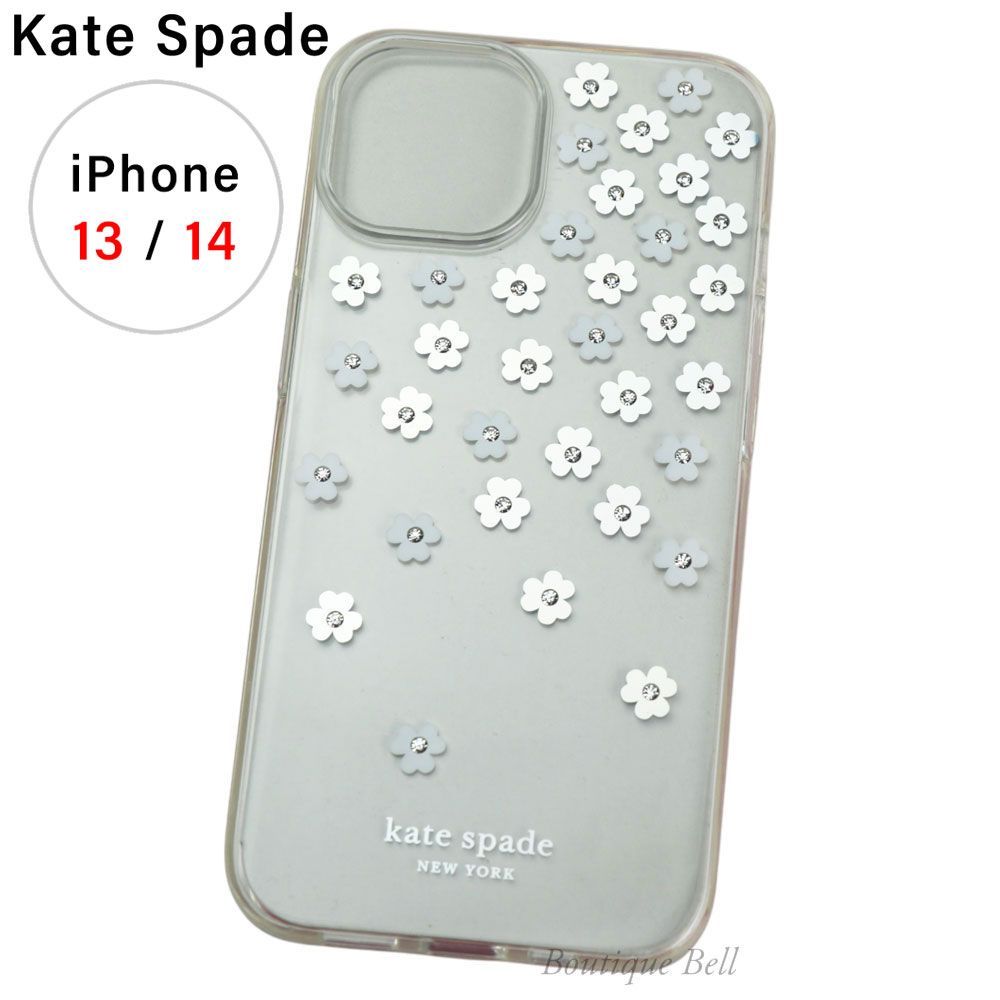 Kate Spade ケイトスペード フラワー×ホログラム iPhone13 iPhone14 対応ケース