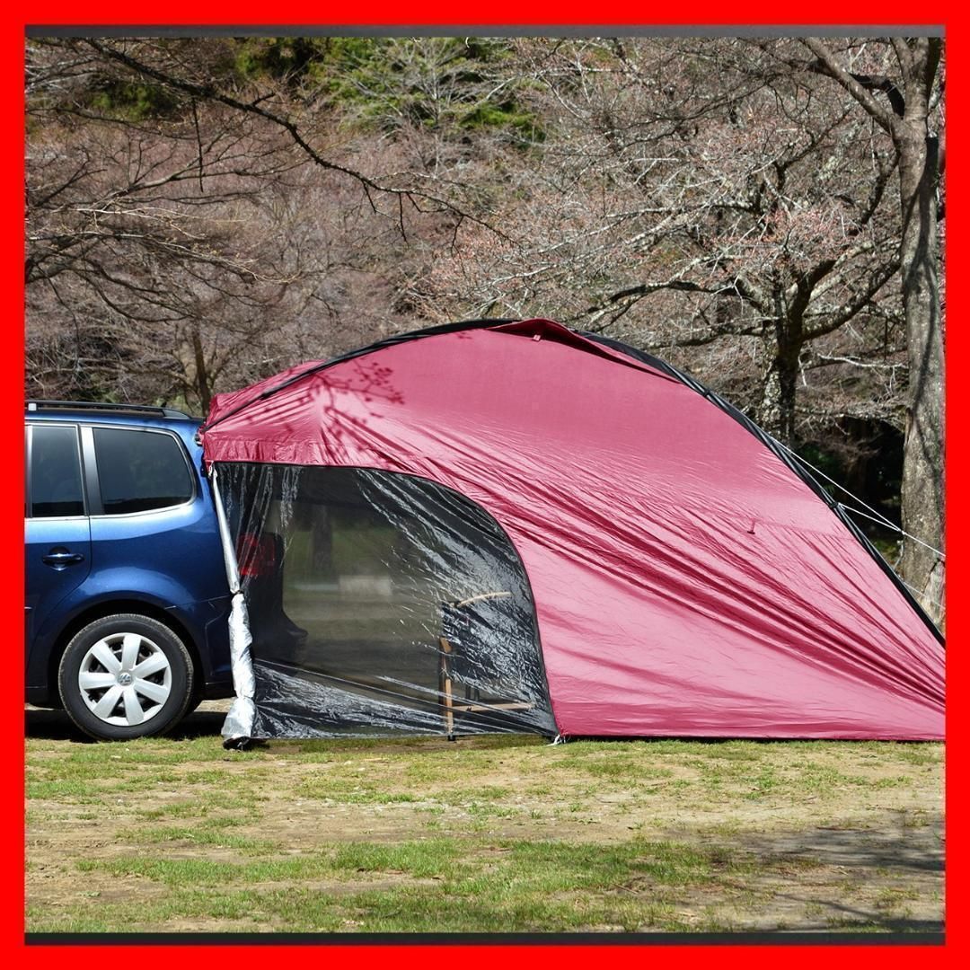 アパレル通販サイトランキング ブラウン カーサイドタープ 日よけ カーサイド UV 車中泊 テント・タープ