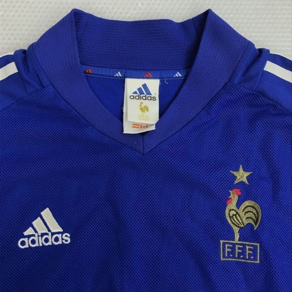 希少品 美品 Adidas サッカーフランス代表 ユニフォーム2002モデル M 希少品 美品 Adidas サッカーフランス代表 ユニフォーム2002
