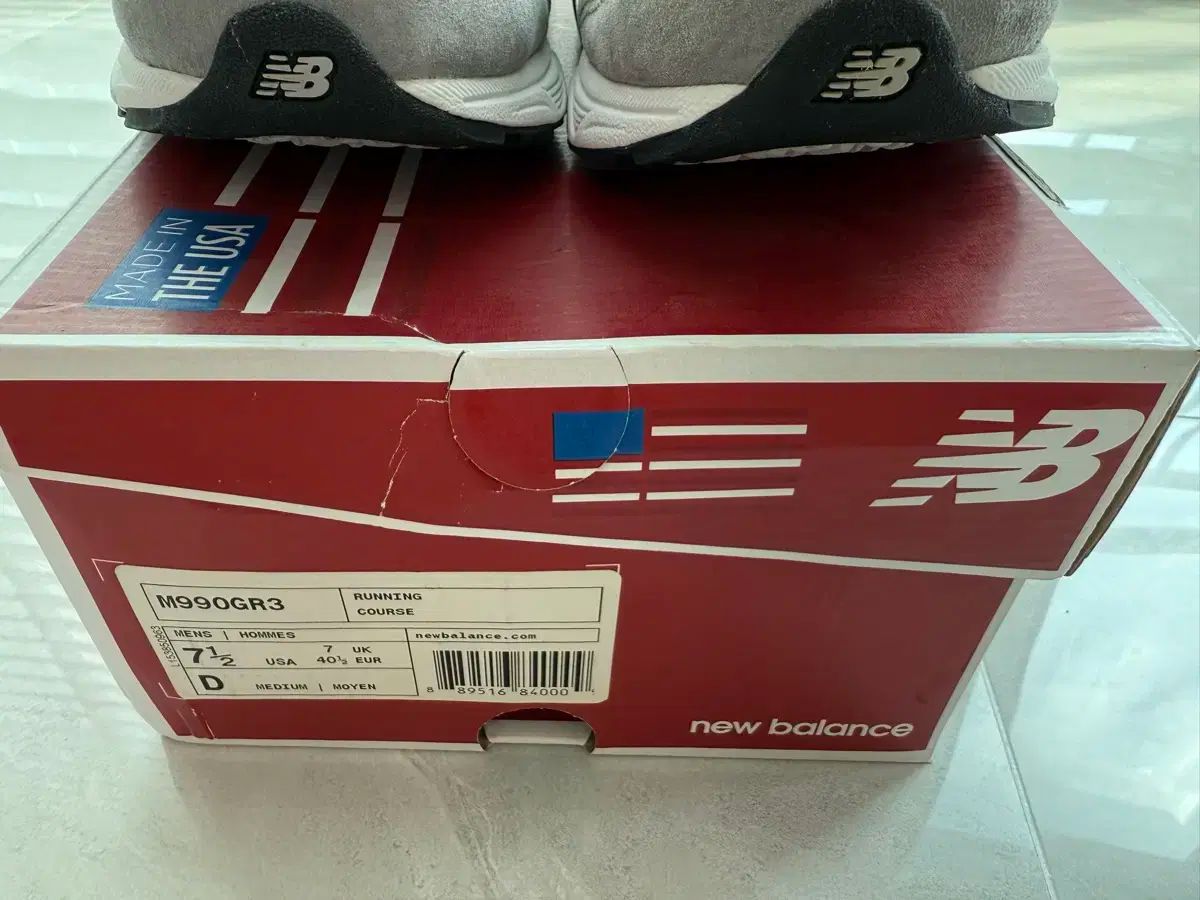 ニューバランス 990 v3 グレーブラック 255mm