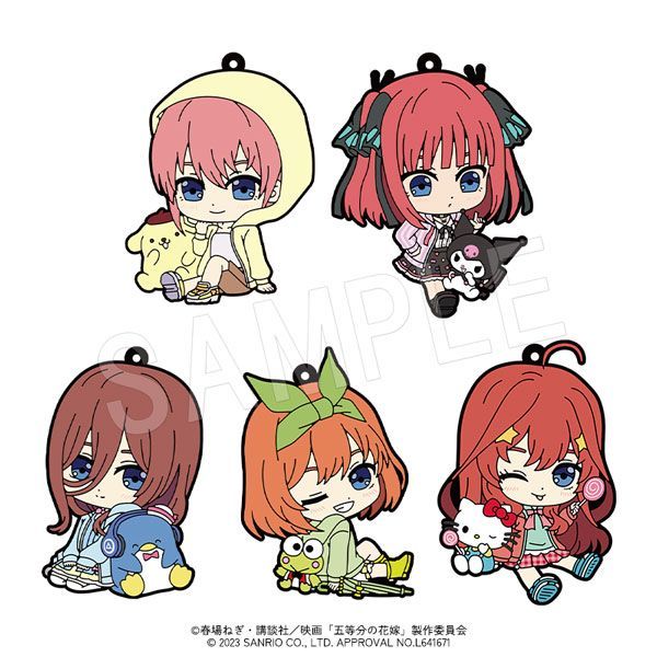 【新品・公式】五等分の花嫁×サンリオキャラクター2023 ぺたん娘トレーディングラバーストラップ Vol.2 1BOX 公式グッズ colleize コレイズ