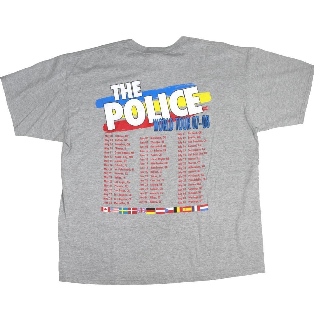 2XL】00s THE POLICE ポリス 2007 2008 World Tour Tシャツ ワールド