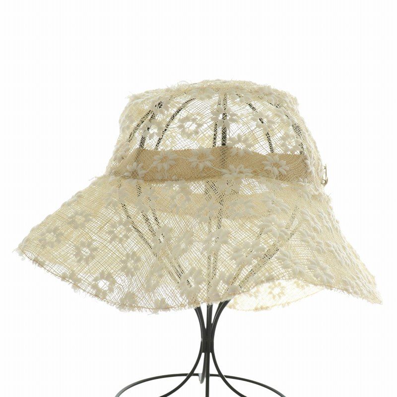 ミュールバウアー Muhlbauer 帽子 ハット 花柄 刺繍 ロゴ