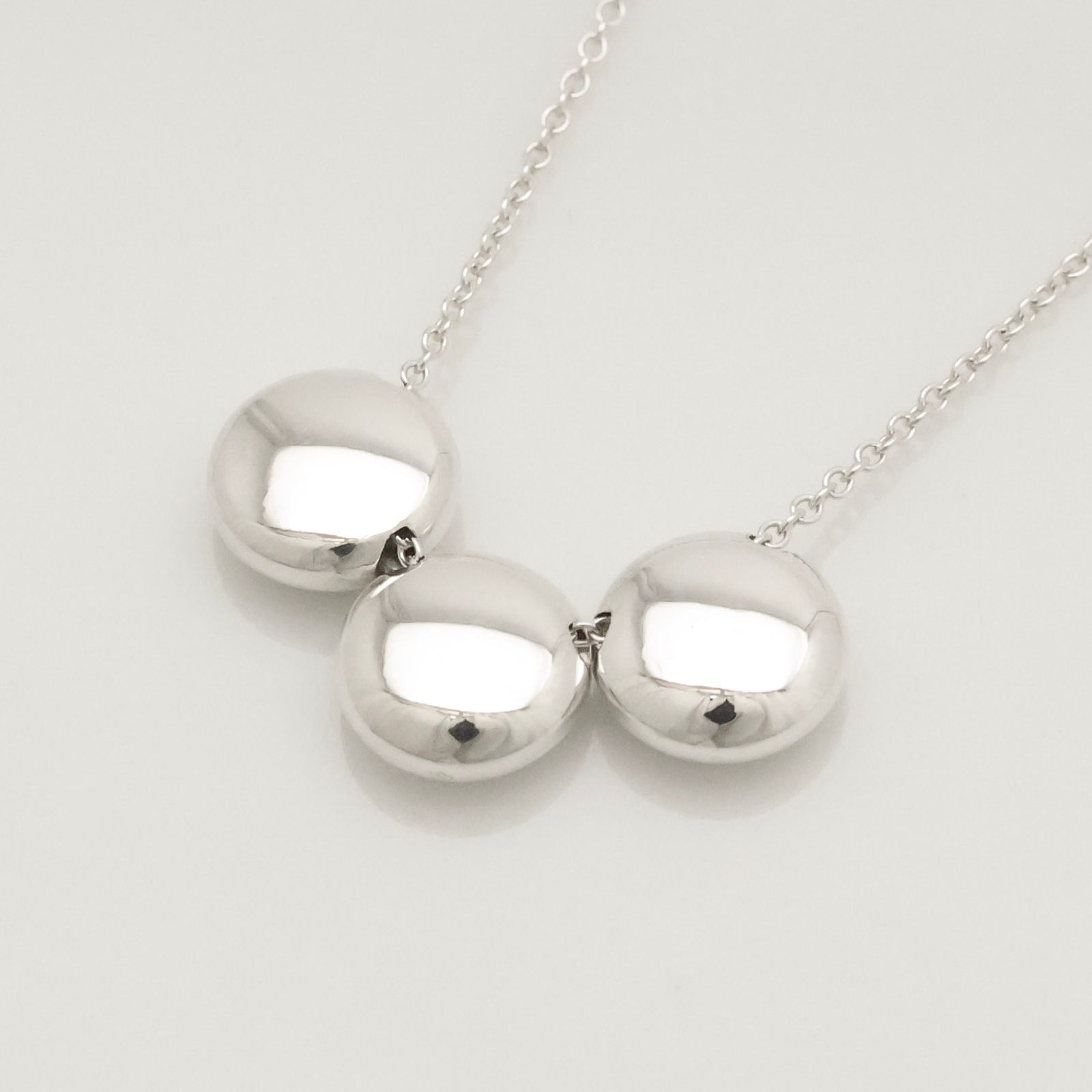 ティファニー トリプルサークル ネックレス　Ag925 ×メタル TIFFANY&Co. ティファニー トリプル サークル ネックレス