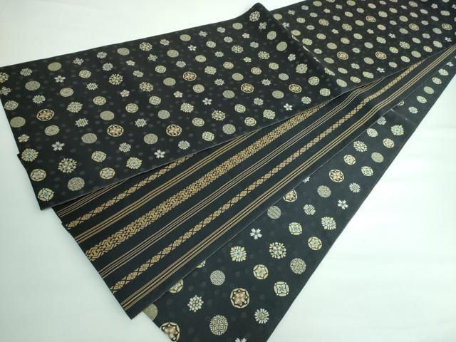 平和屋本店□極上 本場筑前博多織 草木染 手織工房 染匠：小森久 両面