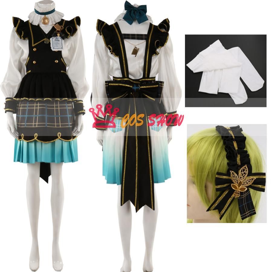 あんスタ 最高のおもてなし 紫之創 しのはじめ コスプレ衣装 髪飾り＋ストッキング付き cosplay 仮装 オーダーメイド製作 仮装