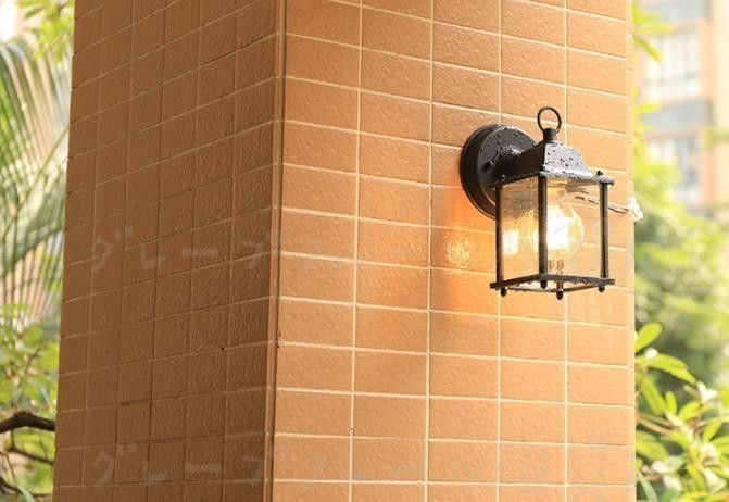 北欧風デザイン ポーチライト ステンドグラス 玄関照明 ステンドグラス