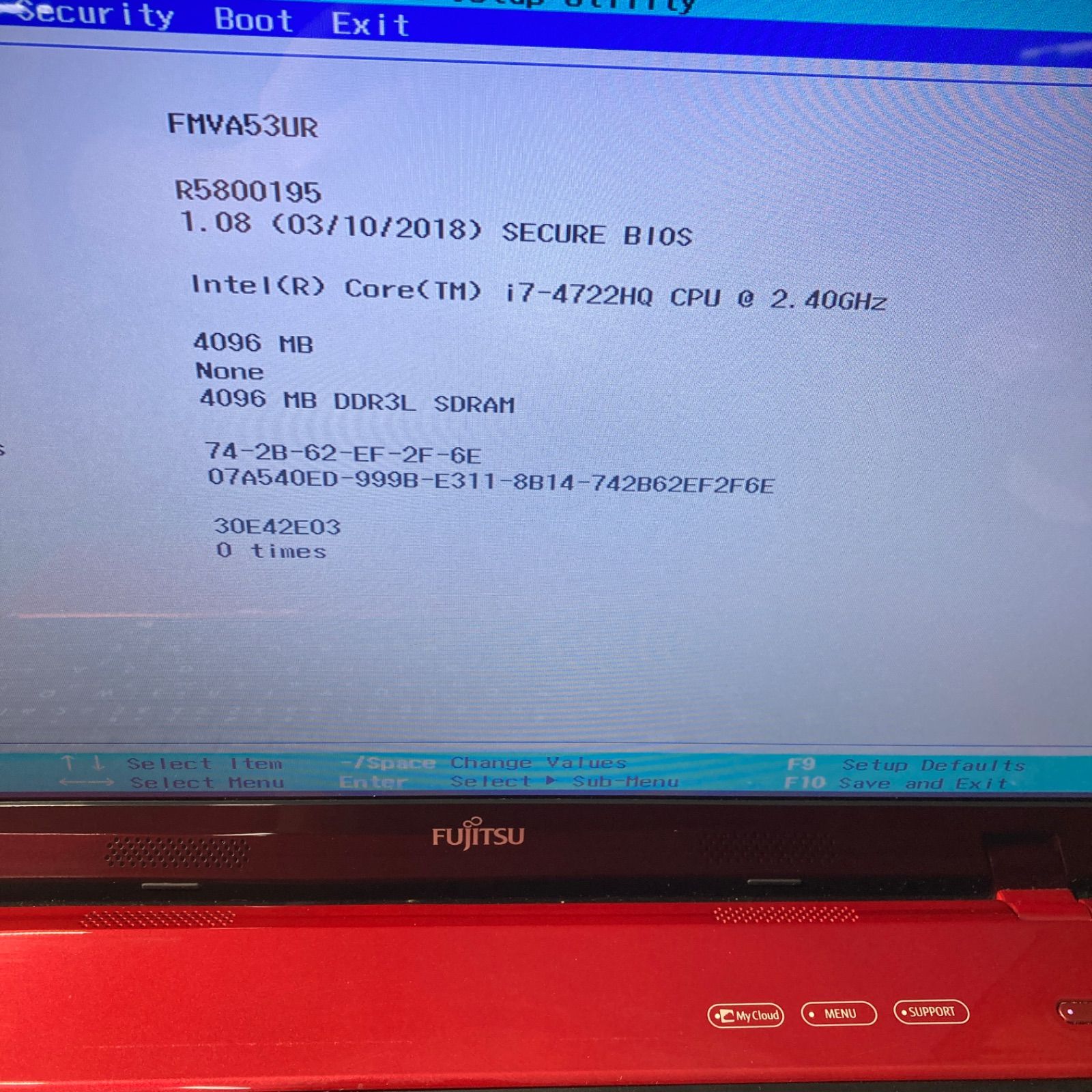 ジャンク BIOS起動可】FUJITSU LIFEBOOK AH53/U Core i7 - メルカリ
