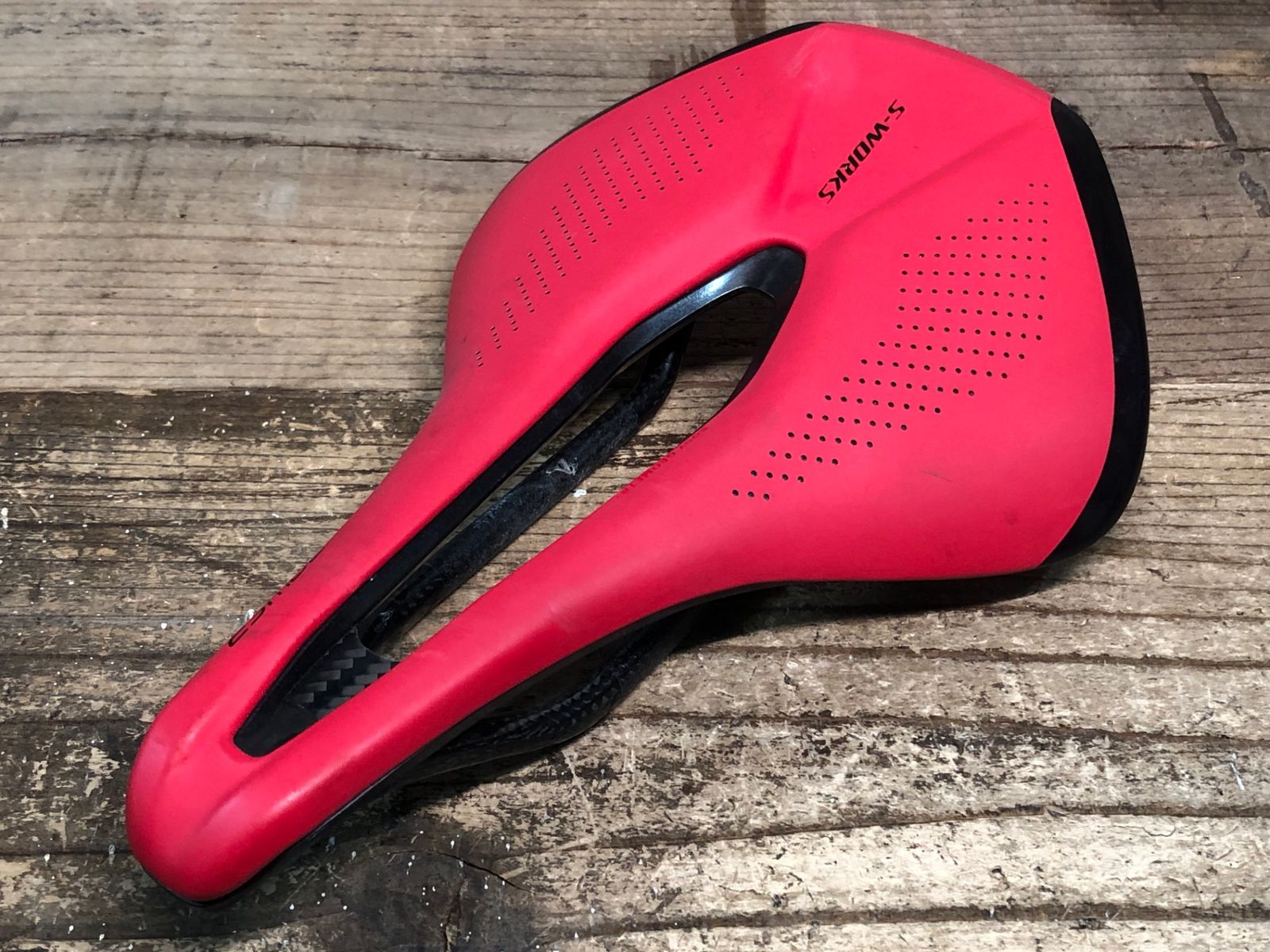 JJ129 スペシャライズド SPECIALIZED S-WORKS POWER サドル 赤 155mm カーボンレール