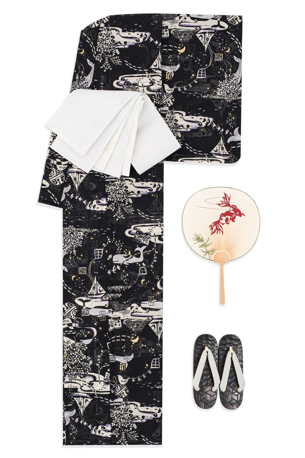 新品浴衣 みすゞうた 綿絽 鯨法会 - メルカリ