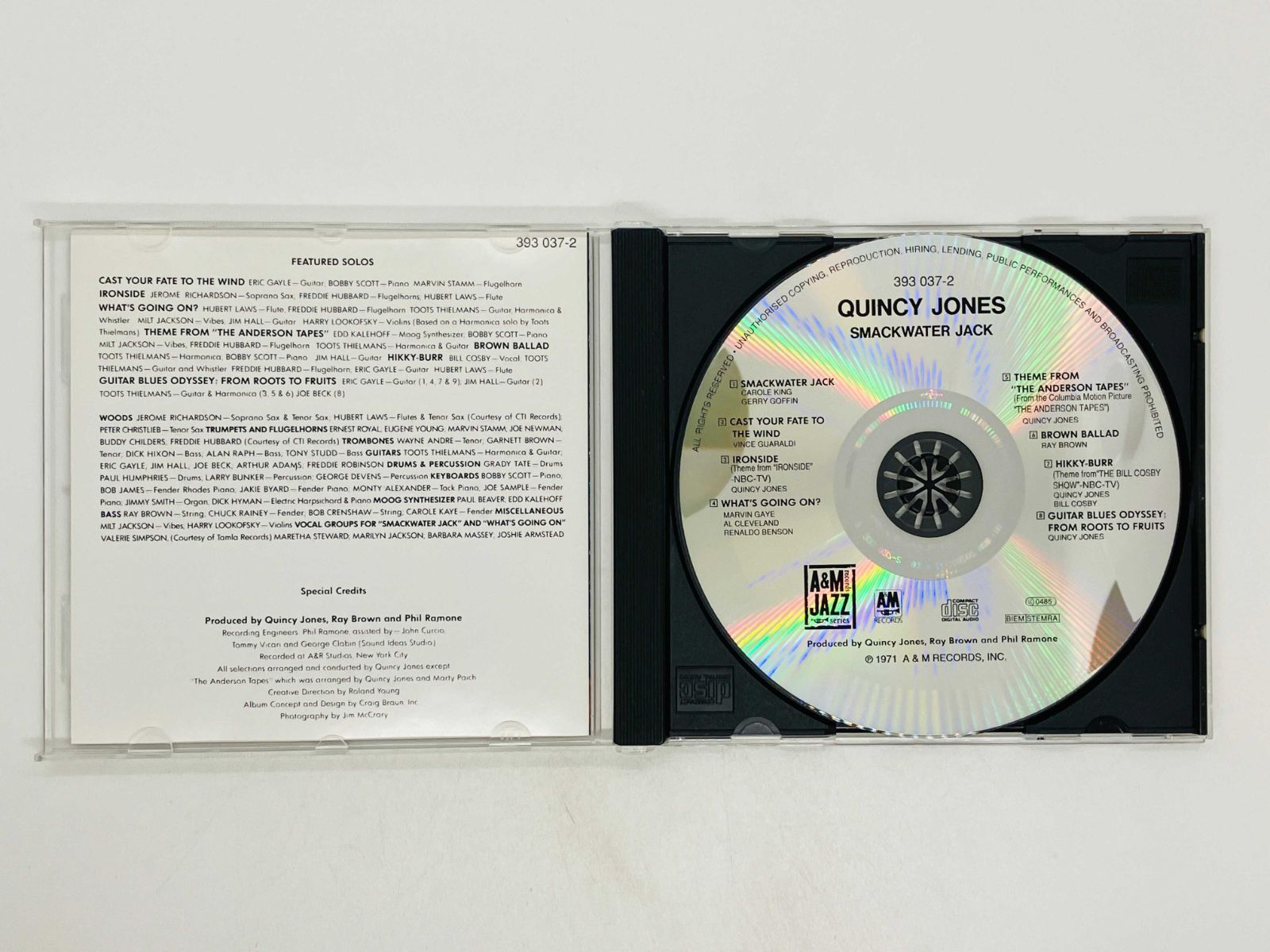 CD Quincy Jones smackwater Jack / クインシー・ジョーンズ