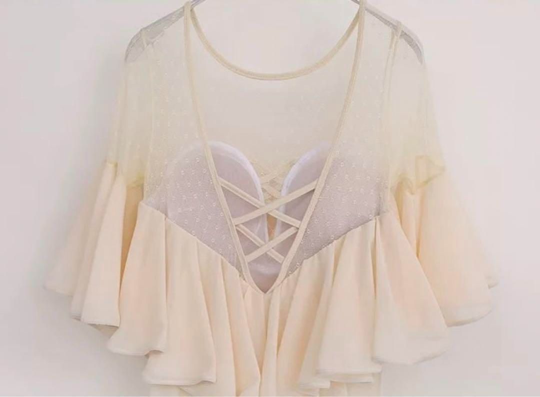 パーティーにも！スタンダードダンス練習着ワンピース 胸パット付き！