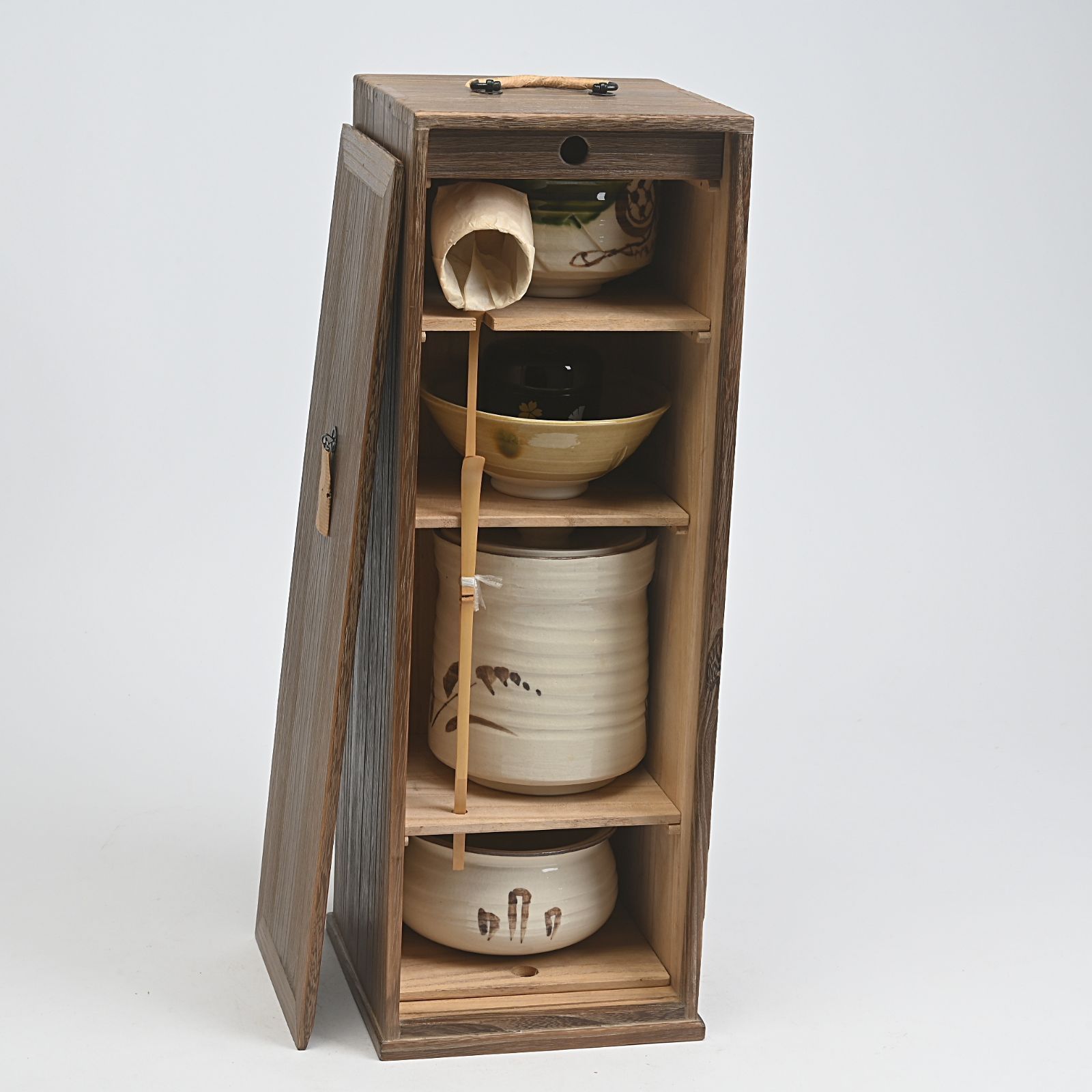 茶道具セット 短冊箱 茶杓 柄杓 茶筅 棗 茶碗2種 水指 建水 蓋置