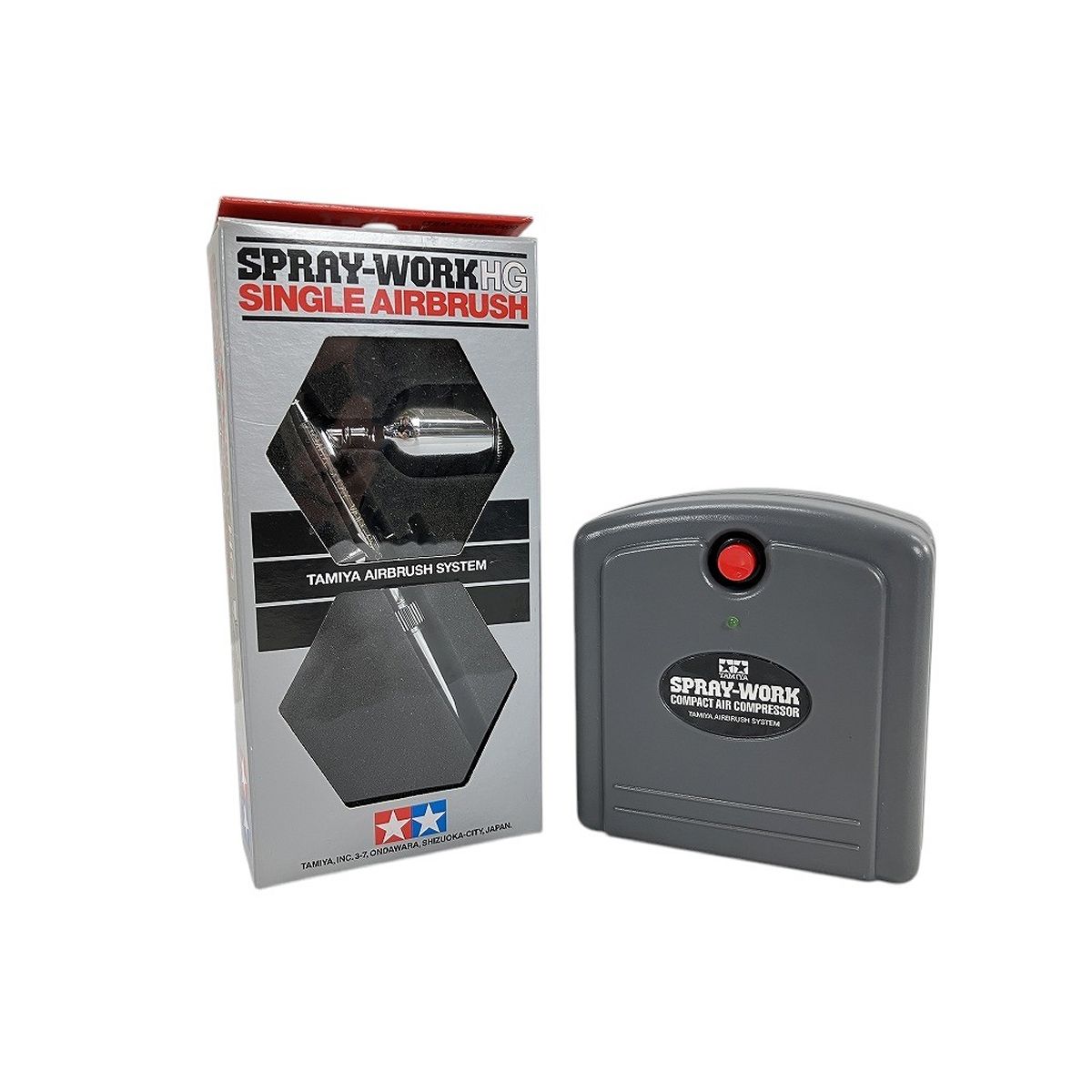 タミヤ エアーブラシシステム No.33 スプレーワーク コンパクトコンプレッサー エアーブラシ付き W10434647