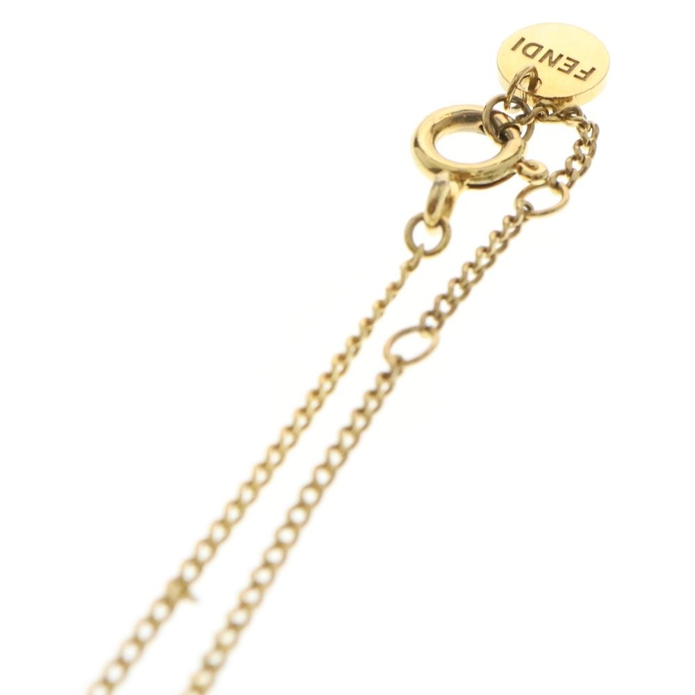 FENDI フェンディ オーロック ラインストーン ネックレス FFロゴ 正規品 FENDI オーロック ラインストーン ネックレス FFロゴ シルバー