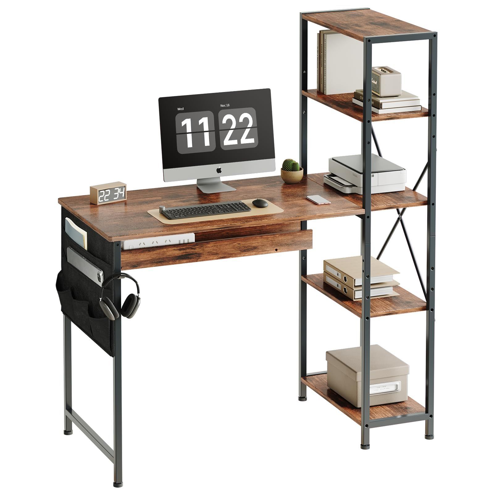 紫檀 茶箪笥 違い棚 飾り棚 和家具 茶棚 牡丹 蝶 収納 透かし彫り 彫刻