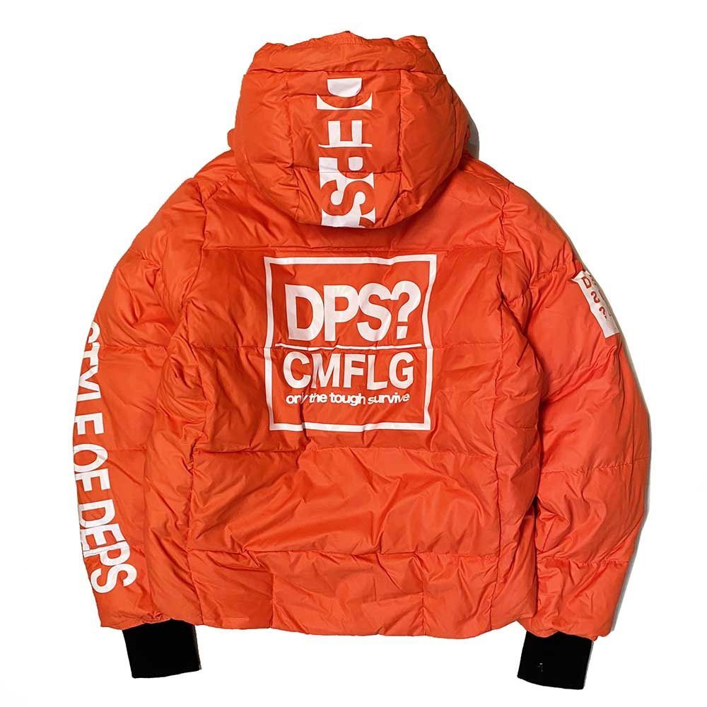 Mサイズ DEPS デプス x SQUARE スクエア DOWN JACKET (ORANGE) ダウン 