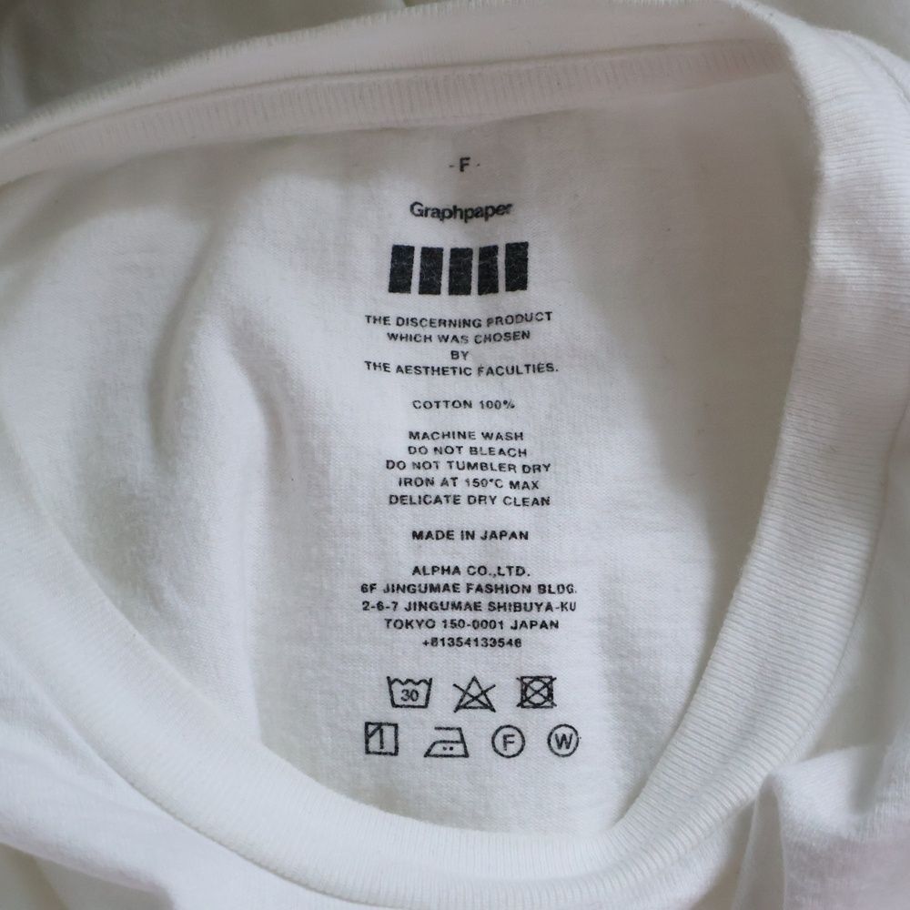 Graphpaper (グラフペーパー) Crew Neck L/S Tee クルーネック