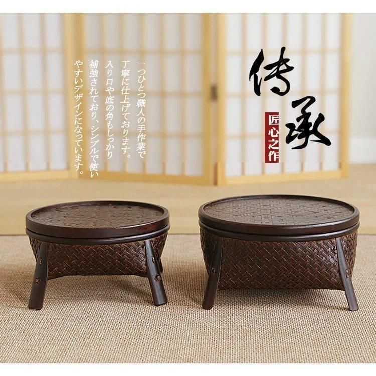 茶道収納 茶器かご 茶碗ざる 竹製品 卓上収納 茶道茶器 収納 竹編み テーブル コンパクト 伝統都匠 職人 手作り 手作業 上品 オシャレ 洋室和室