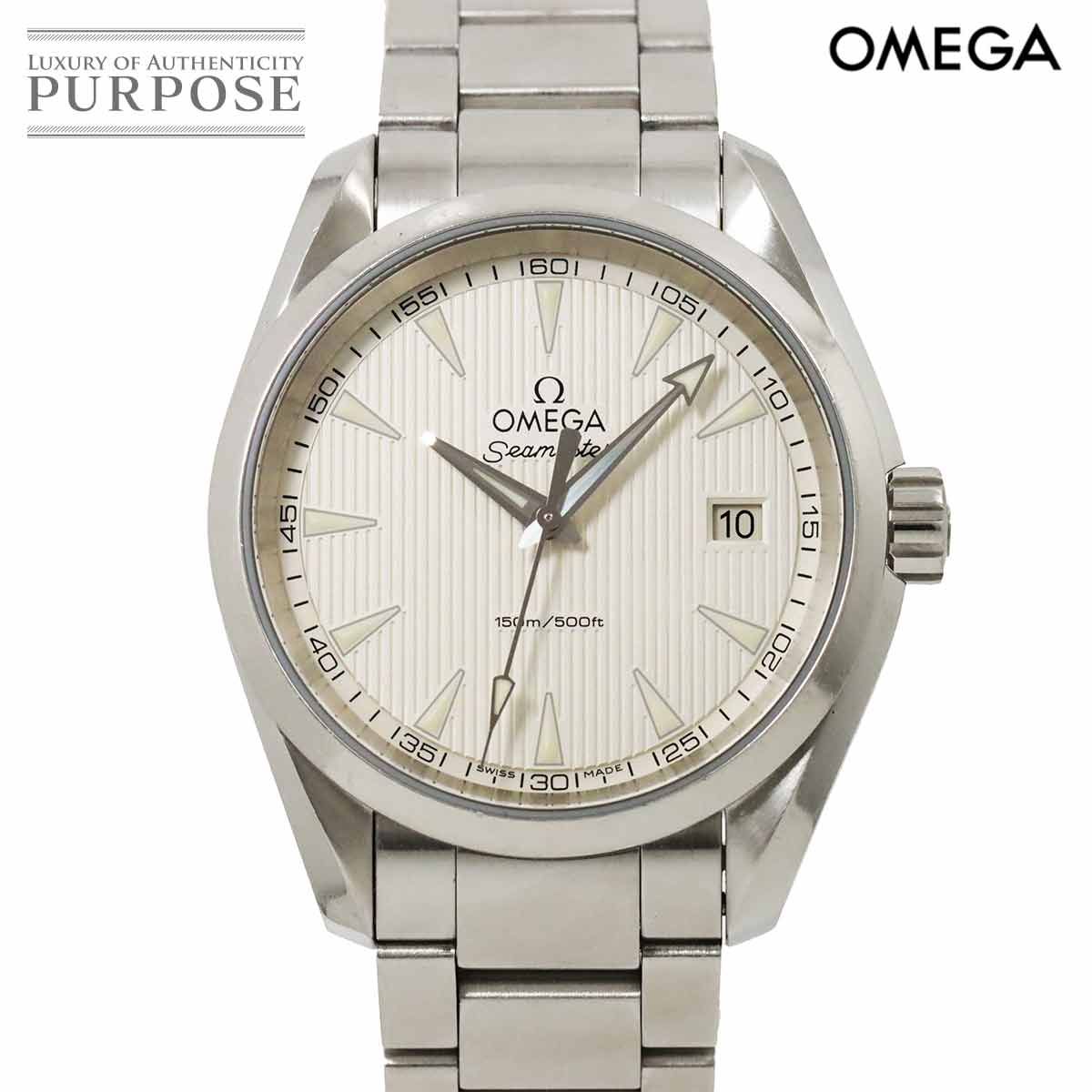 オメガ OMEGA シーマスター アクアテラ 231 10 39 60 02 001 メンズ 腕時計 デイト シルバー クォーツ ウォッチ Seamaster 90254904