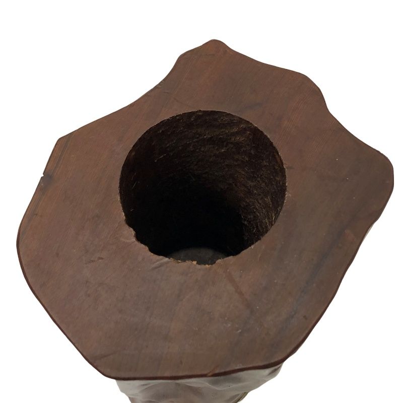屋久杉　花瓶　屋久島 希少 屋久杉 花瓶 縦約19cm 銘木 郷土品 屋久島 福里工芸社 工芸