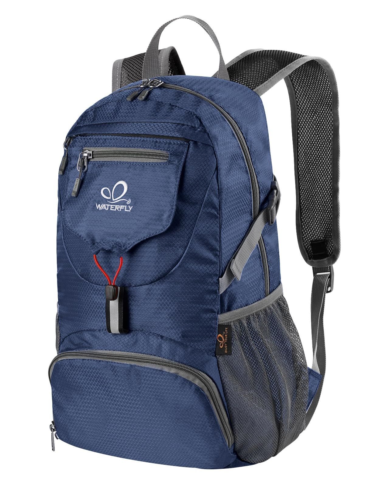 旅行 収納 ハイキングバックパック 買い物 耐久性 ハイキング 防水 トレッキング 大容量 キャンプ 超軽量 登山 バックパック アウトドア 折りたたみ リュック [ウォーターフライ]