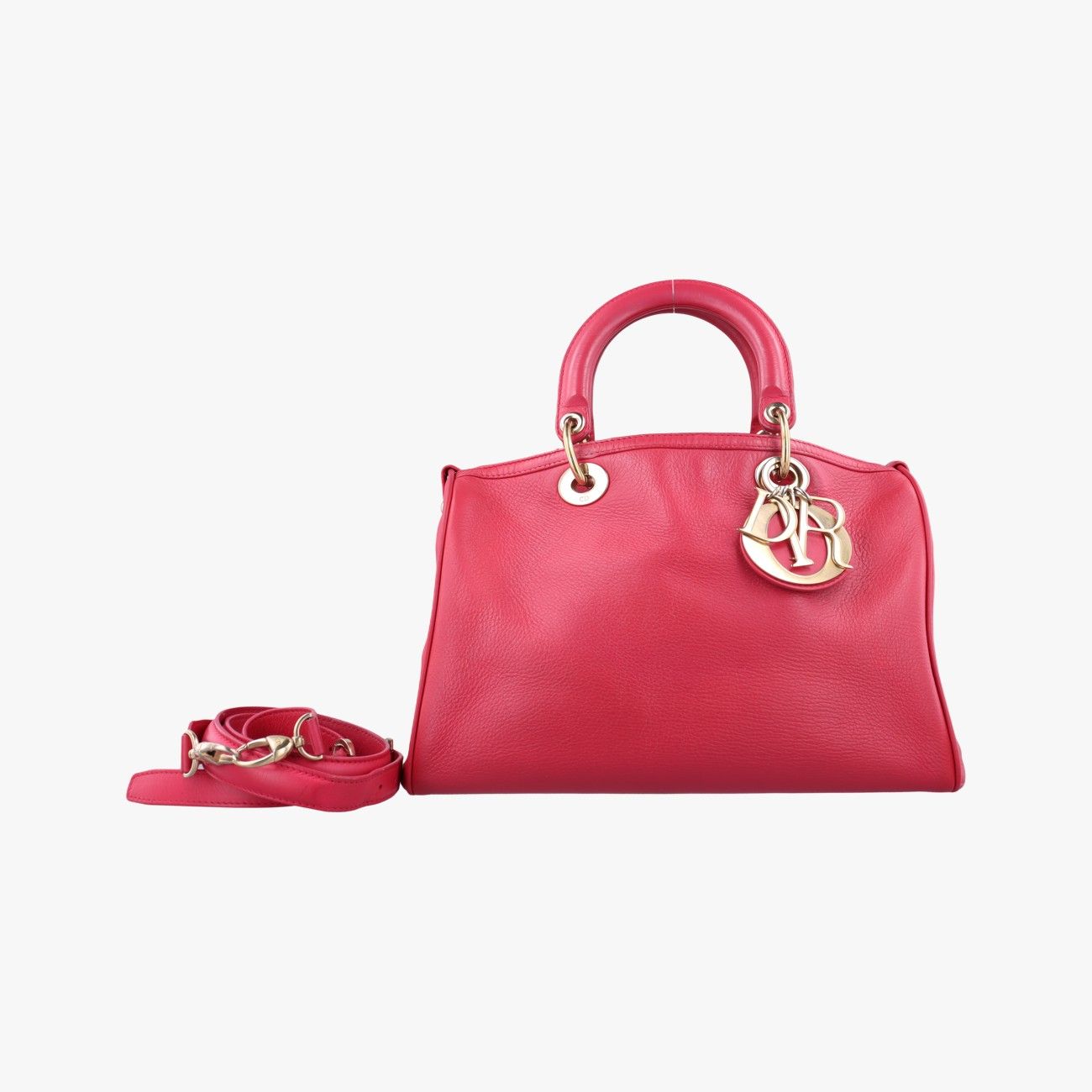 クリスチャンディオールChristian Diorグラヴィルレッドレザー17-BO-0123