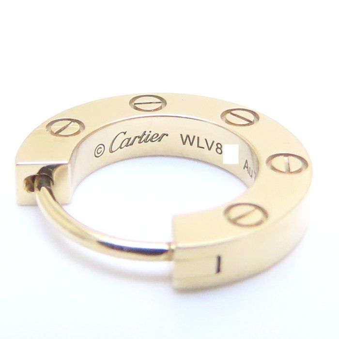 CARTIER カルティエ ラブ フープ ピアス オンライン限定 シングル  