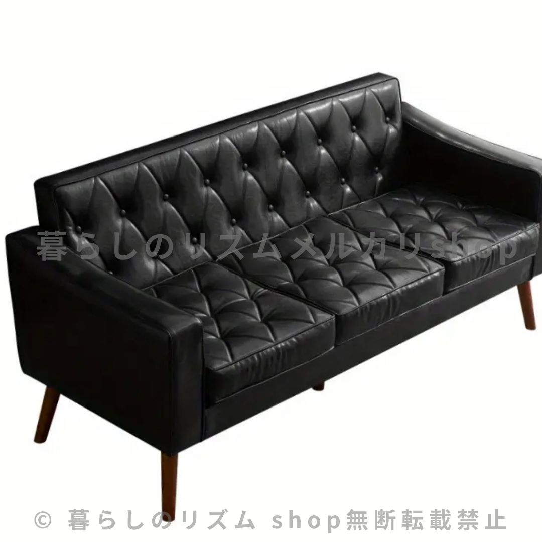 3人掛けソファー ソファ アンティーク フェイクレザー 1人 一人 屋外 革 コンパクト コーナー 子供 3人 北欧 サイドテーブル 背もたれ クッション カウチソファ リビングソファ 肘付き オットマン おしゃれ PVC レザー 合皮 お掃除ロボット通れる NEXPOTALLINN_EU