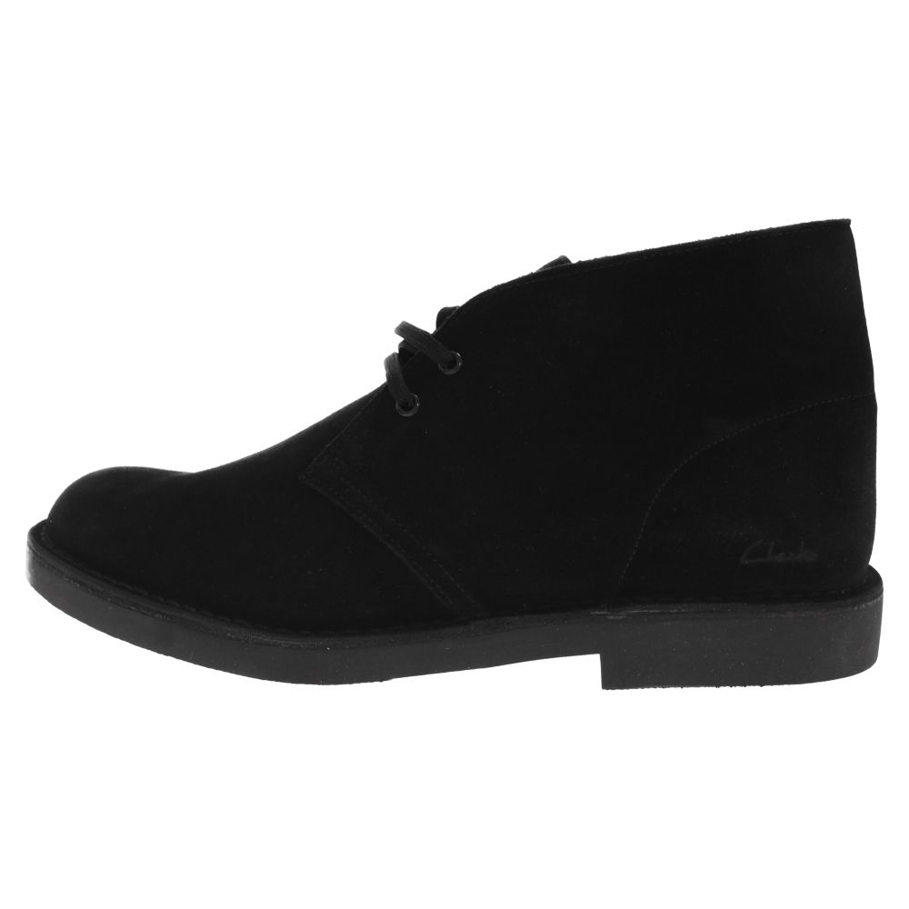 Clarks (クラークス) Desaert Bt Evo スエード ブーツ ブラック 15522