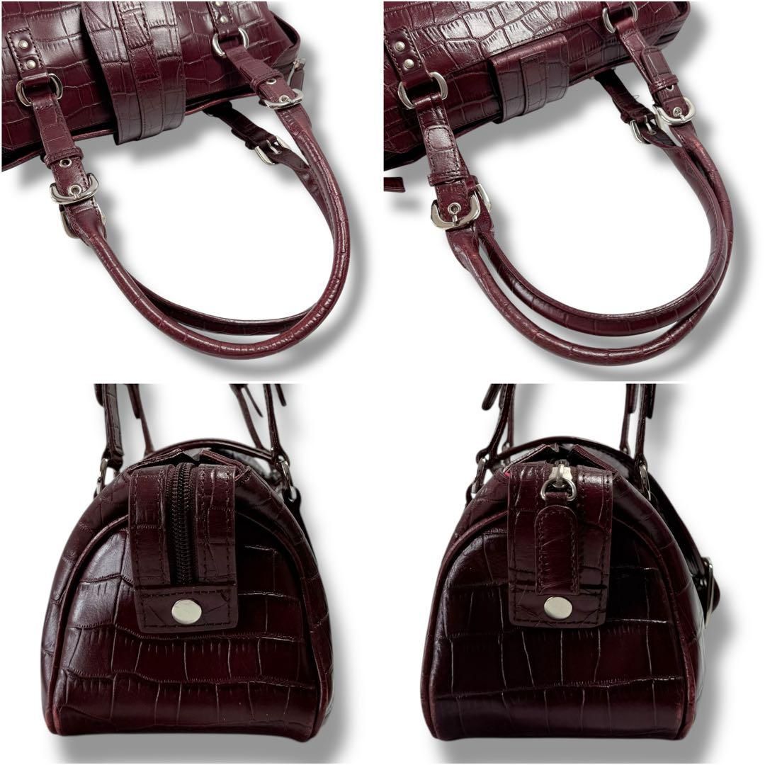 極美品】GUESS ゲス ノエビア コラボ クロコ型押し トートバッグ