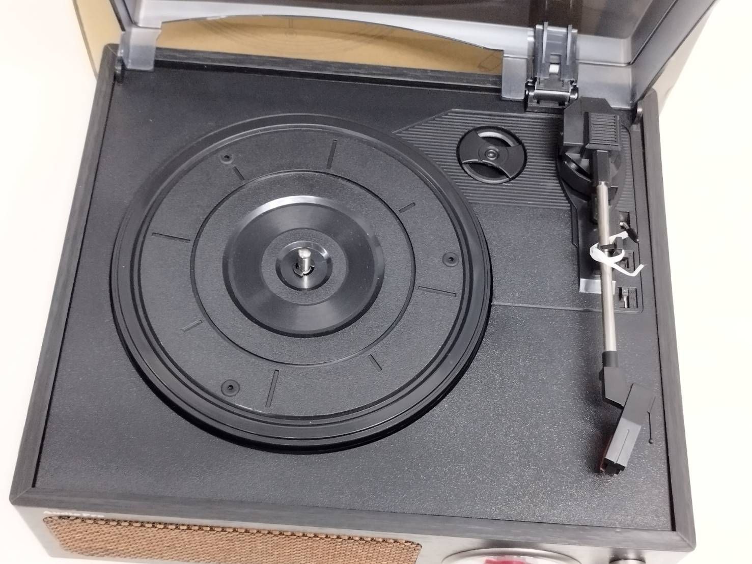 未使用近い】昭和レトロ簡単コンパクトレコードプレーヤー DS