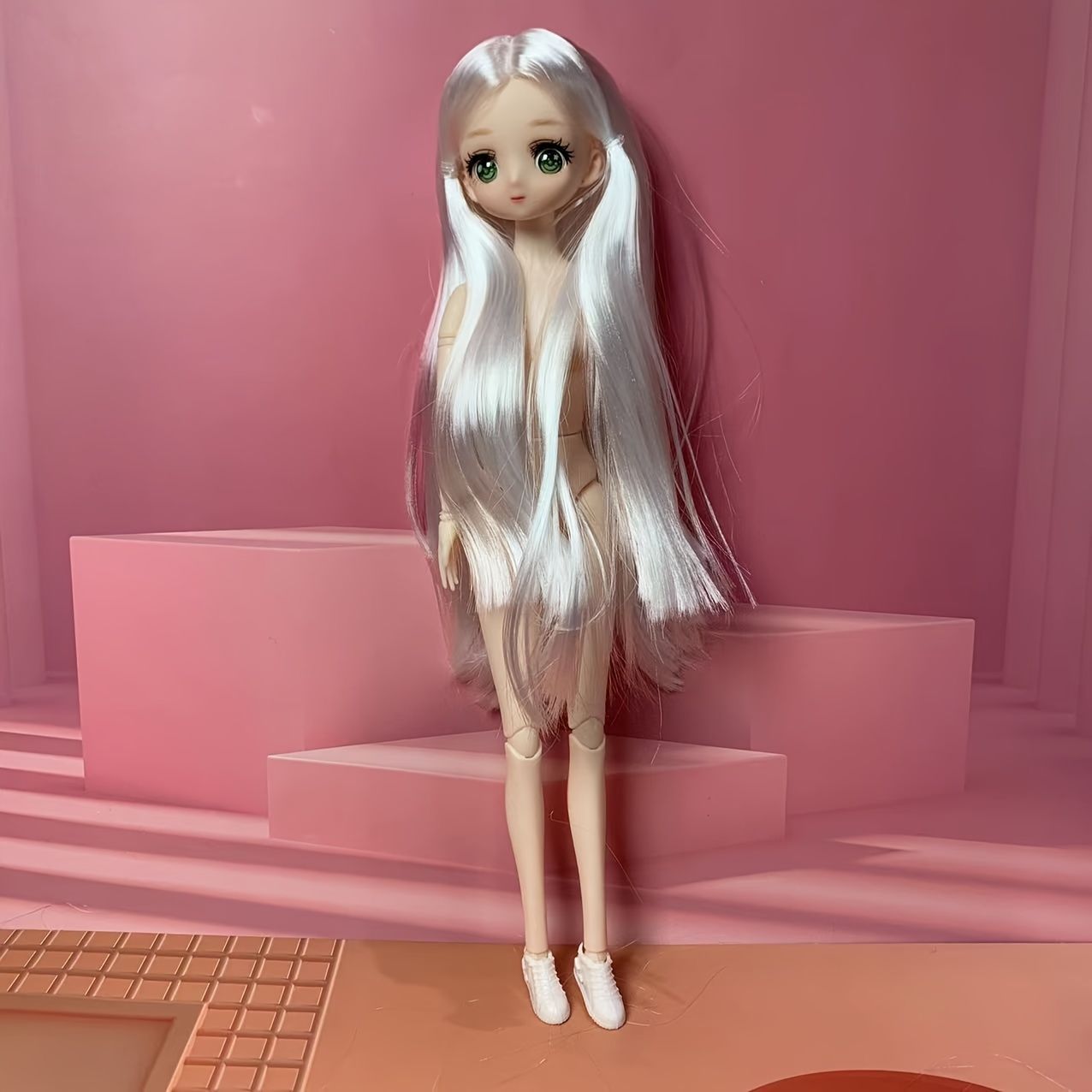 ボディカスタム　バービー 着せ替え人形 ボディ バービー人形サイズ 1/6スケール 靴付き