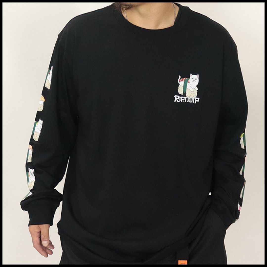 新作】【RIPNDIP／リップンディップ Sushi NermロンTEE（ブラック
